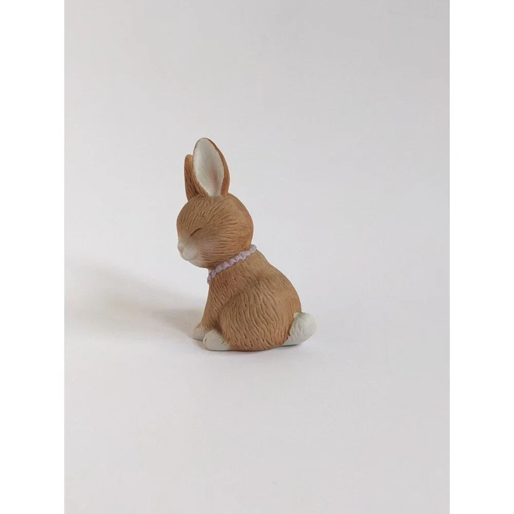 1990‎ Avon A Mother’s Love Bunny Figurine Bisque Porcelain Rabbit Easter Decor